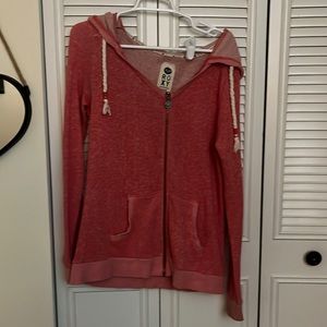 Roxy coral colored hoodie